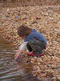 Playing in a chine stream